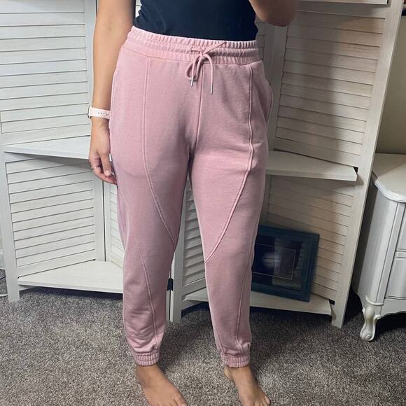 7 For All Mankind pink jogger sweatpants size small NWT - Picture 3 of 10